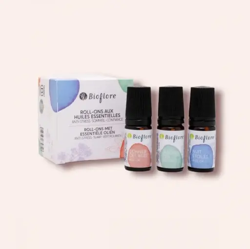 [COFFRETROLLS3] Bioflore - Coffret "Roll-ons aux huilles essentielles bio"