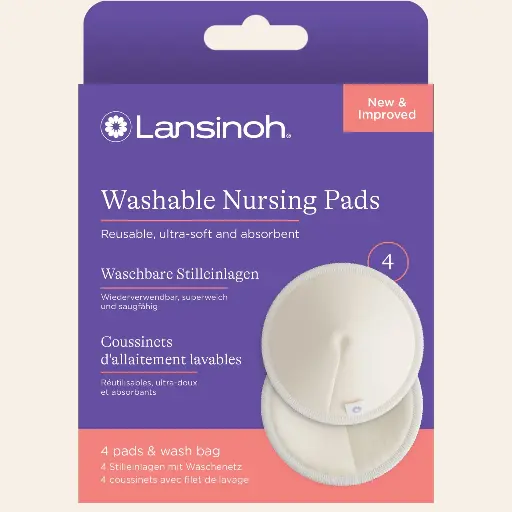 [20392] Coussinets d’allaitement lavables – Lansinoh (lot de 4)