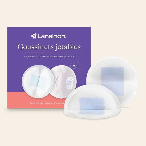 Coussinets d’allaitement jetables ultra-absorbants 24 piéces – Lansinoh